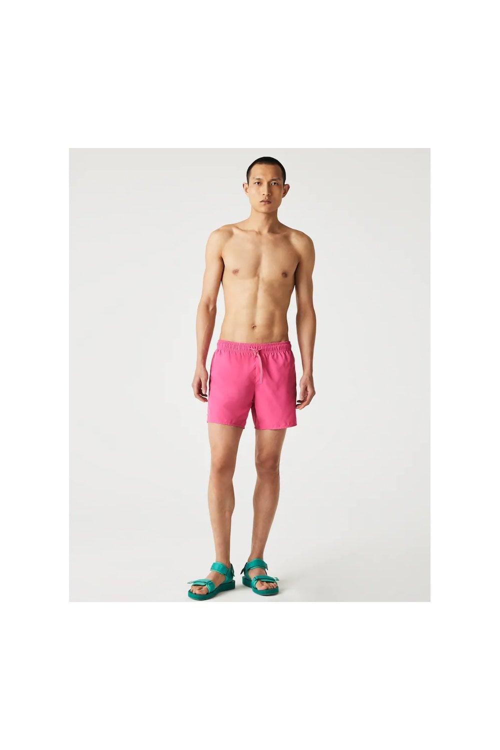 Quick Dry Swim Shorts S in Pink for Men 
