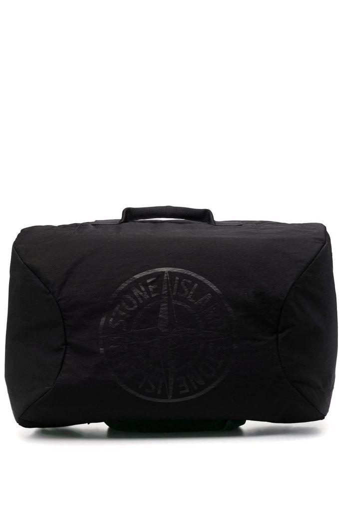 compass white leather backpack