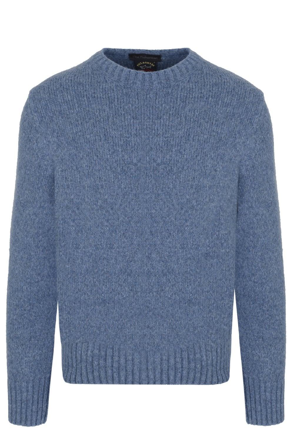 Paul \u0026 Shark Fisherman Sweater in Blue 