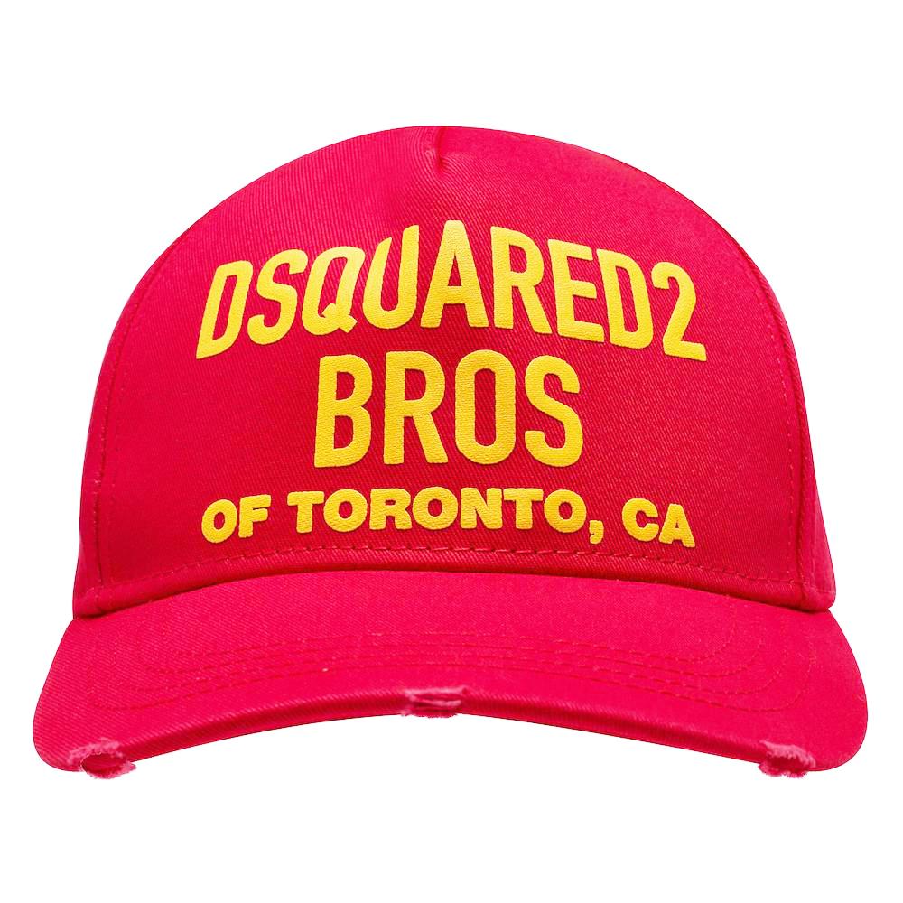 DSquared² Bros Of Toronto Logo Baseball Cap in Red for Men | Lyst
