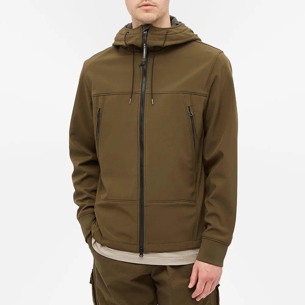 cp company soft shell jacket green