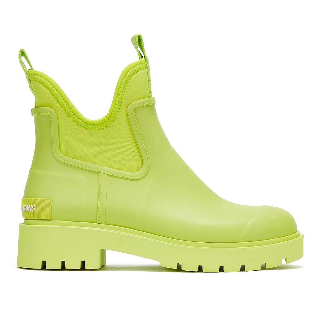 Calvin Klein Rubber Mid Chelsea Acid Lime Rainboots in Green | Lyst