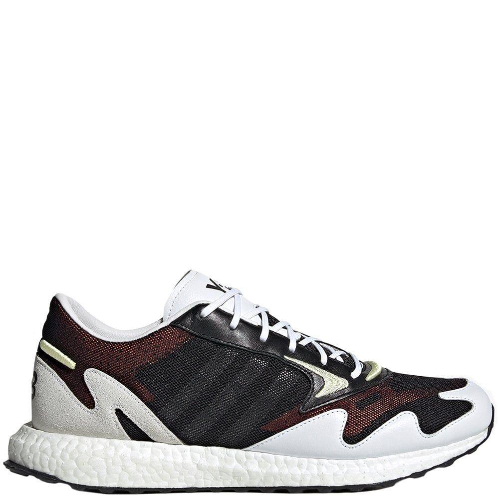 Y-3 Leather Rhisu Run Trainers in White,Black,Red (Black) for Men - Save  72% - Lyst