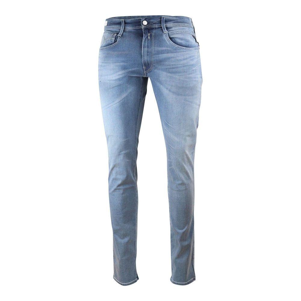 Replay Anbass Hyperflex Bio Stretch Denim in Blue for Men | Lyst
