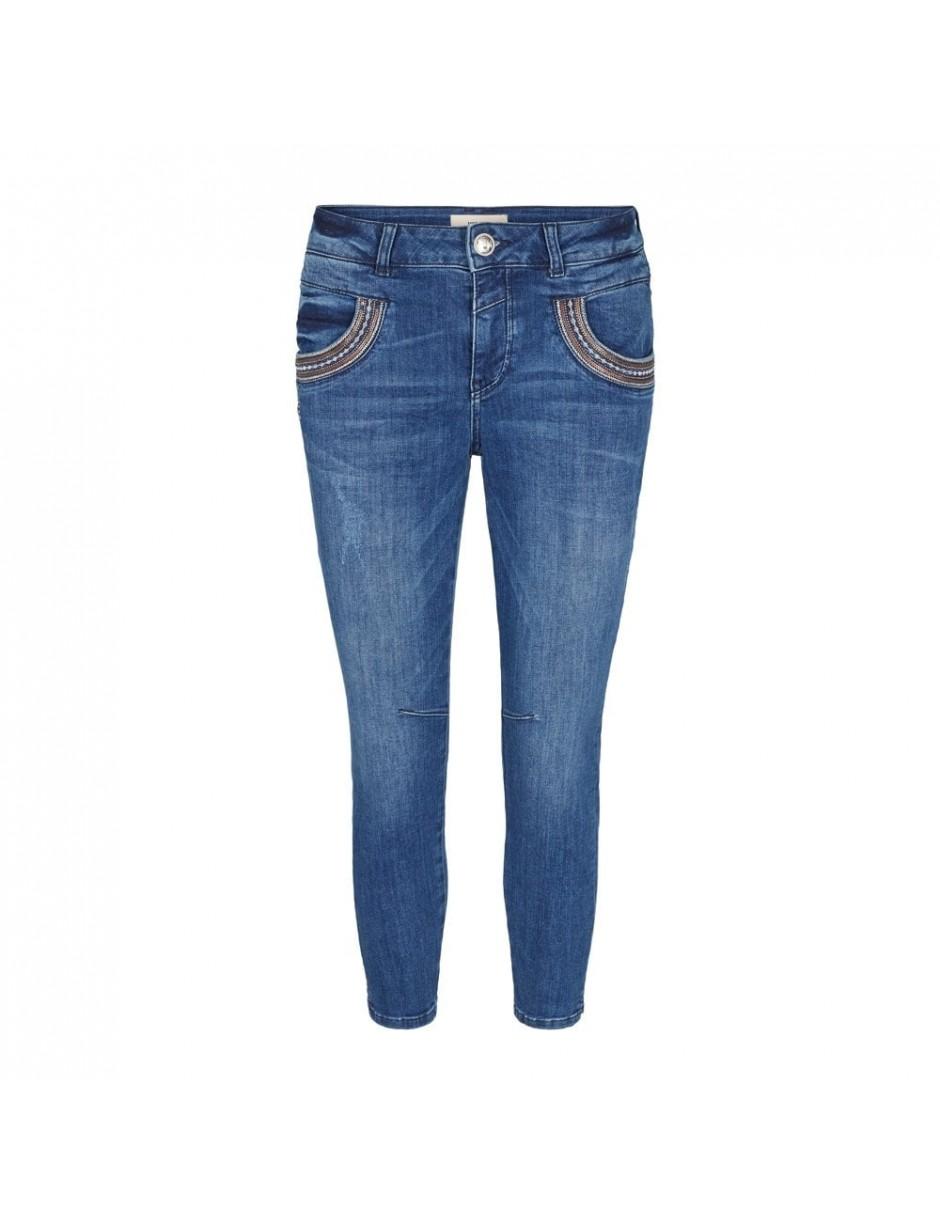 Mos Mosh Denim Naomi Muscat 7/8 Jeans in Blue - Lyst