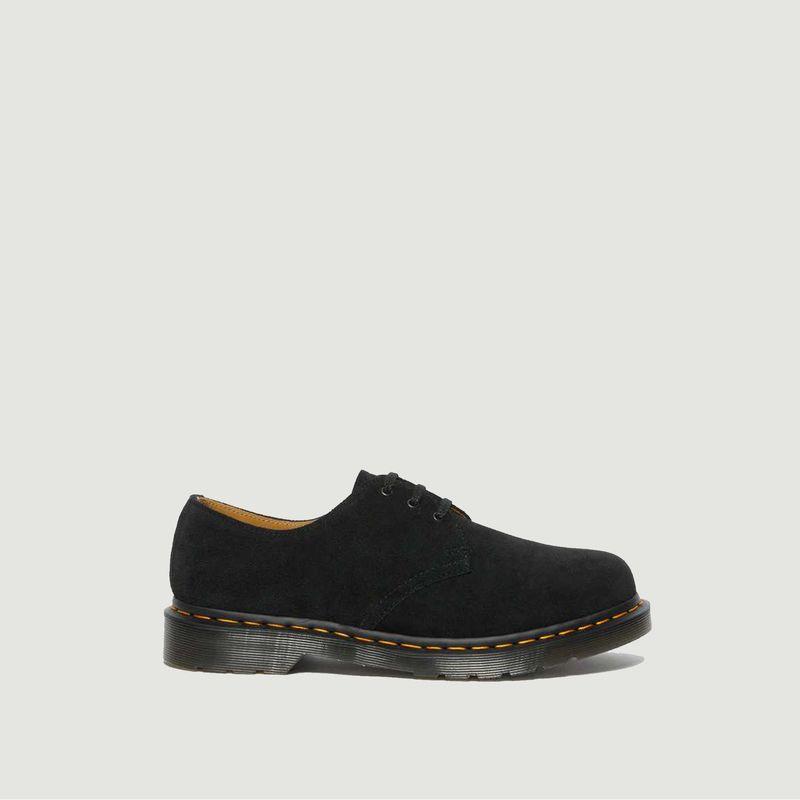 1461 black suede shoes