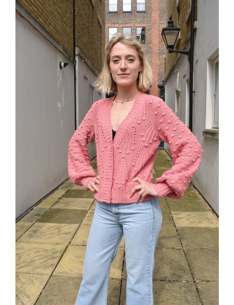 palm knit cardigan second female