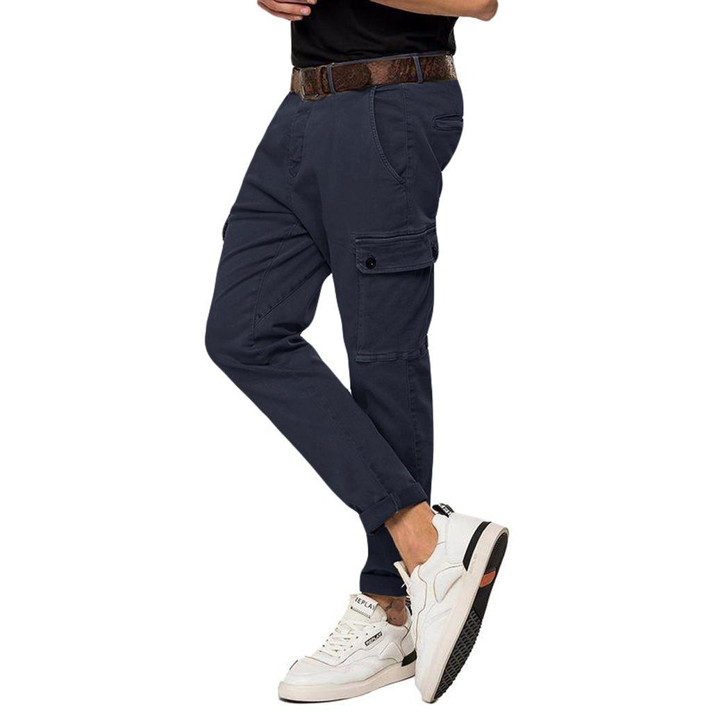 Replay Denim Hyperflex X.l.i.t.e Jaan Cargo Slim Jeans in Blue for Men -  Lyst