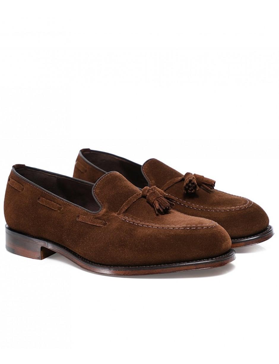 Loake Polo Suede Russell Loafers Colour: Brown for Men - Lyst