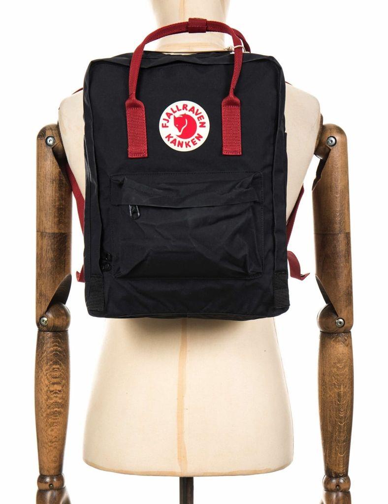 Fjallraven Canvas Fjallraven Kanken Classic Backpack - -ox Red in Black -  Lyst