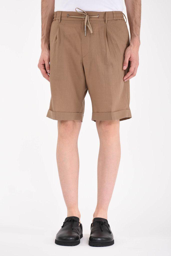Tagliatore Bermuda Con Pinces In Fresco Lana in Brown for Men | Lyst