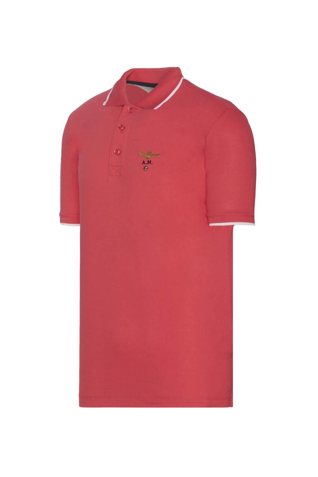 Aeronautica Militare Cotton T-shirts And Polos Coral in Red for Men | Lyst