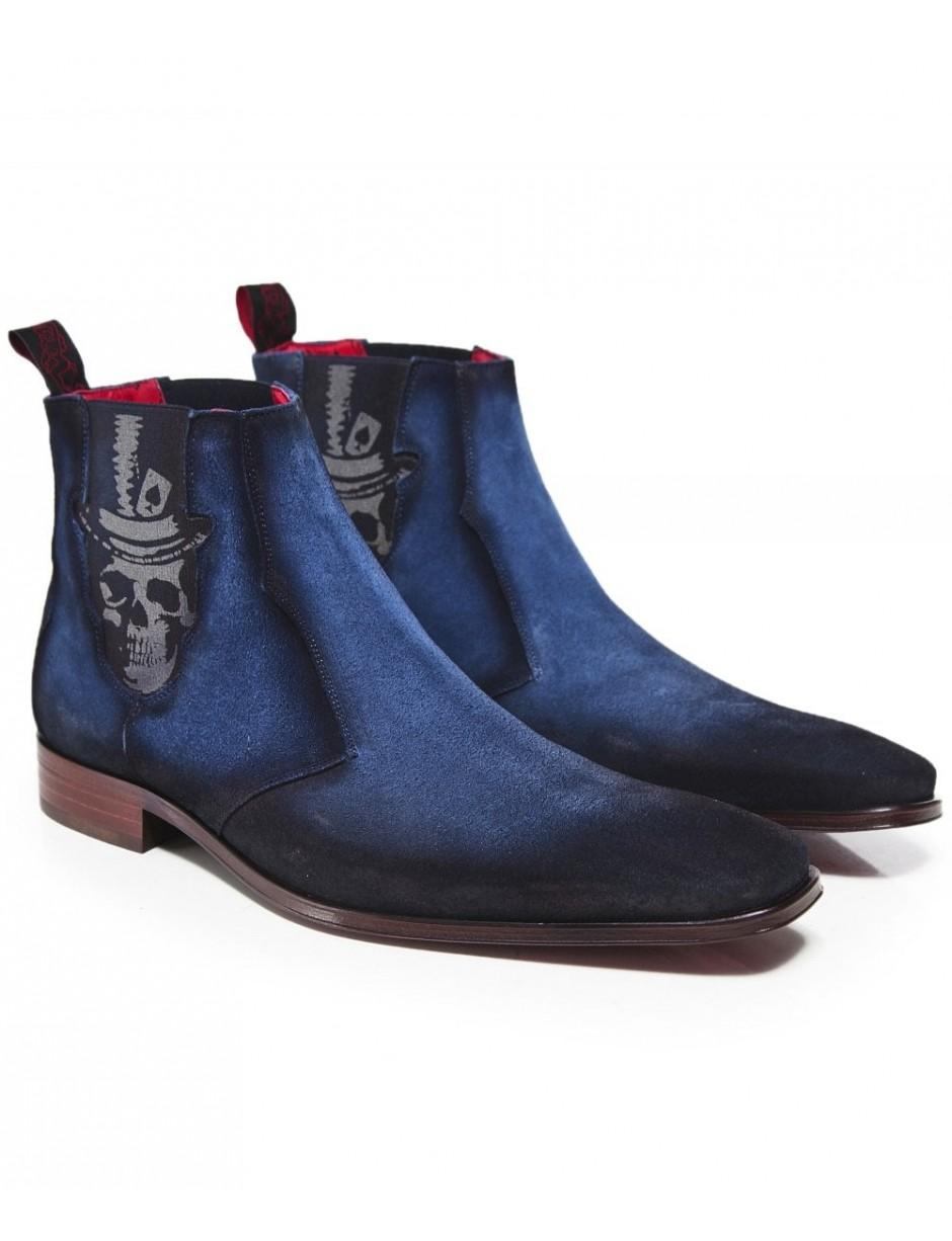 Jeffery West Suede Scarface Skull 