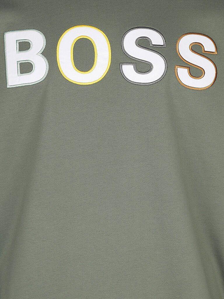 BOSS by HUGO BOSS Cotton Stadler 77 Open Logo Sweatshirt In Regular Fit  50462618 360 in Green for Men | Lyst