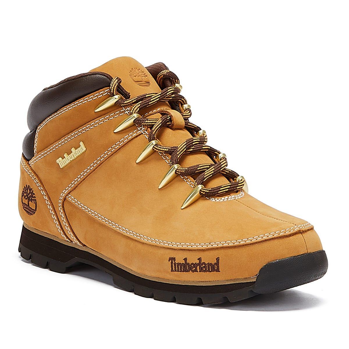 Timberland Leather Wheat Euro Sprint Hiker Boots in Yellow for Men | Lyst