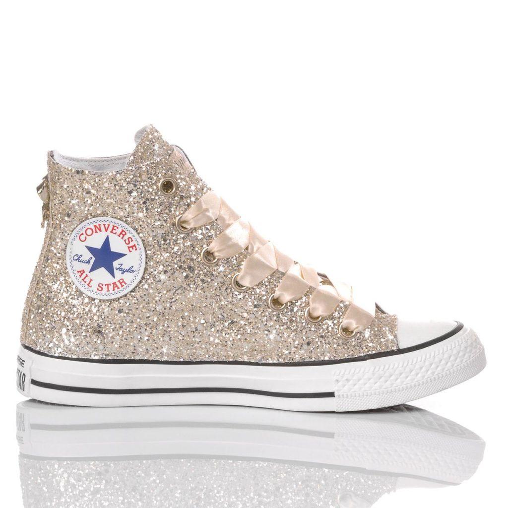 converse trainers gold