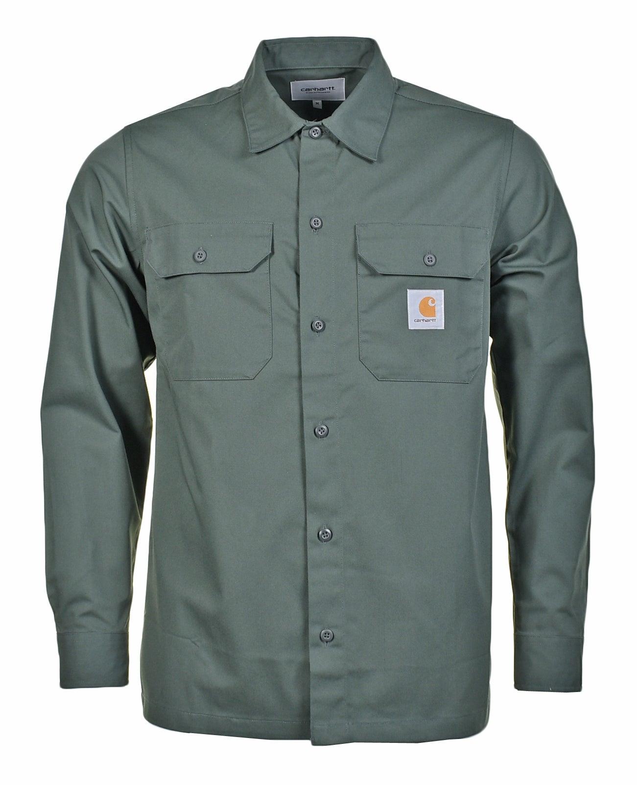 Carhartt WIP Long Sleeve Master Shirt Boxwood in Green for Men | Lyst