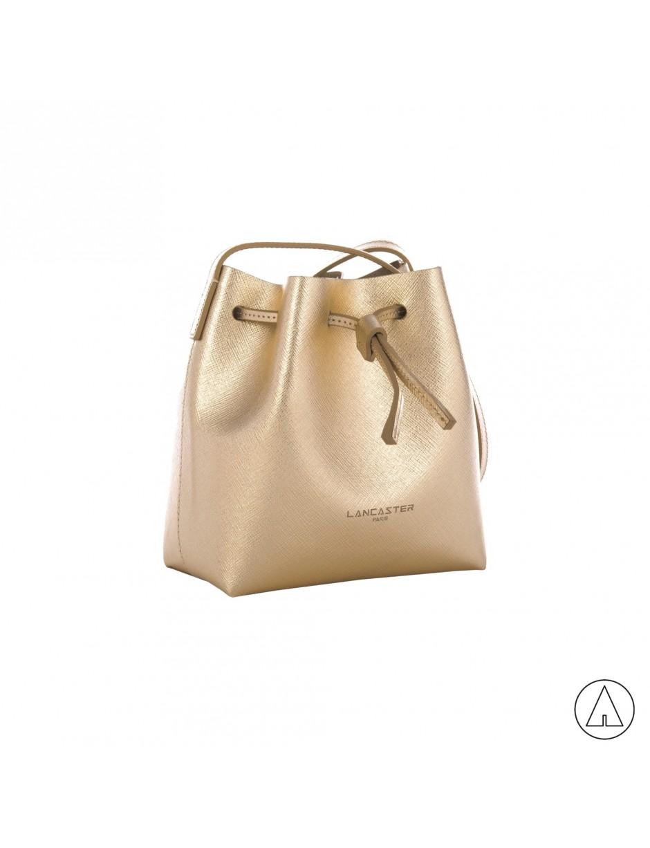 Lancaster Leather • Mini Bucket Bag in Gold (Metallic) | Lyst