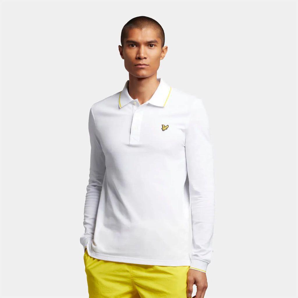 yellow polo shirt long sleeve