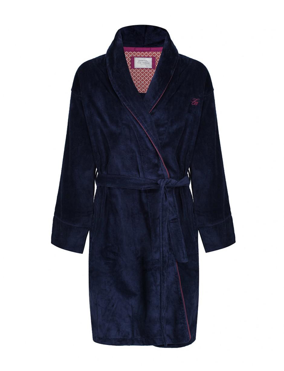 Ted Baker Dawlish Navy Dressing Gown in 