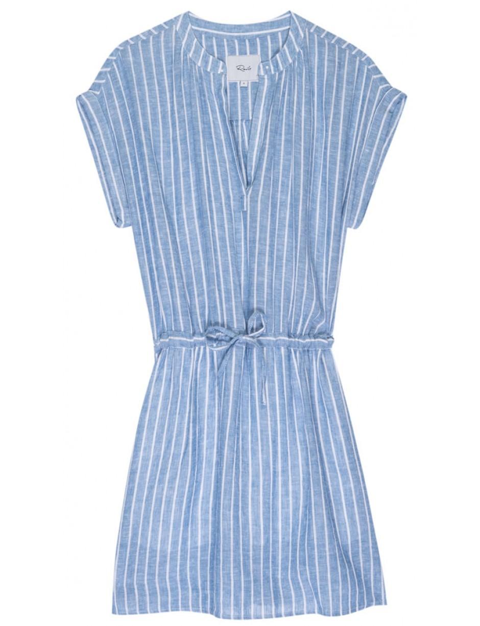 rails blue and white striped dress