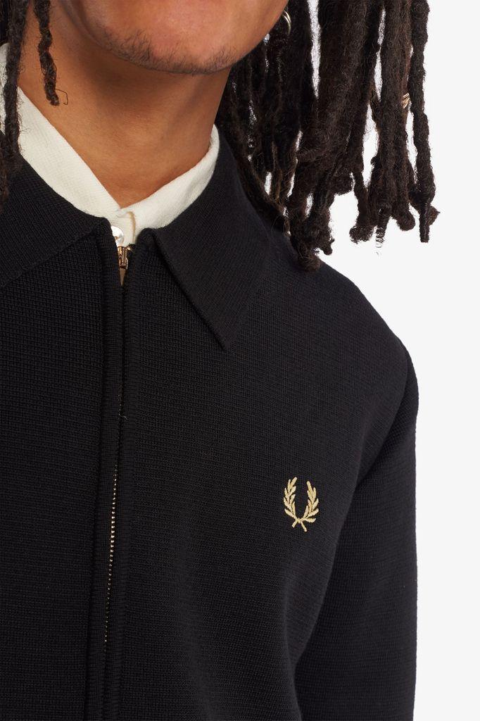 fred perry zip cardigan