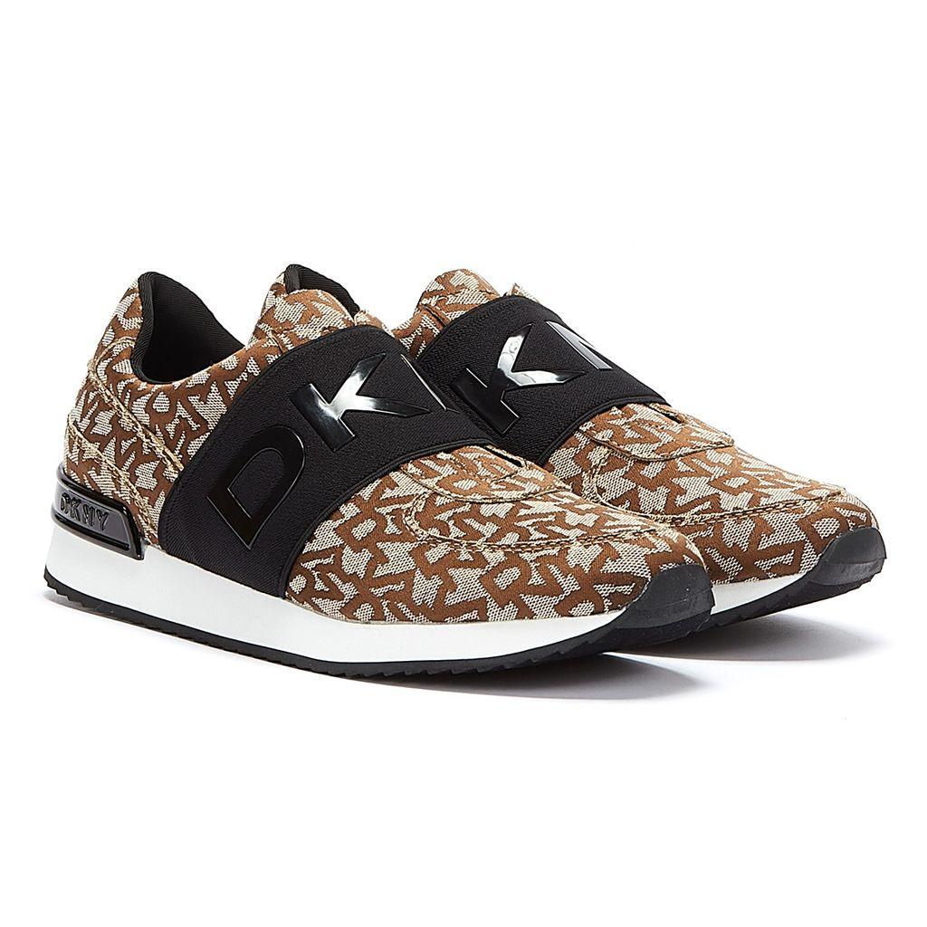 dkny leopard print trainers