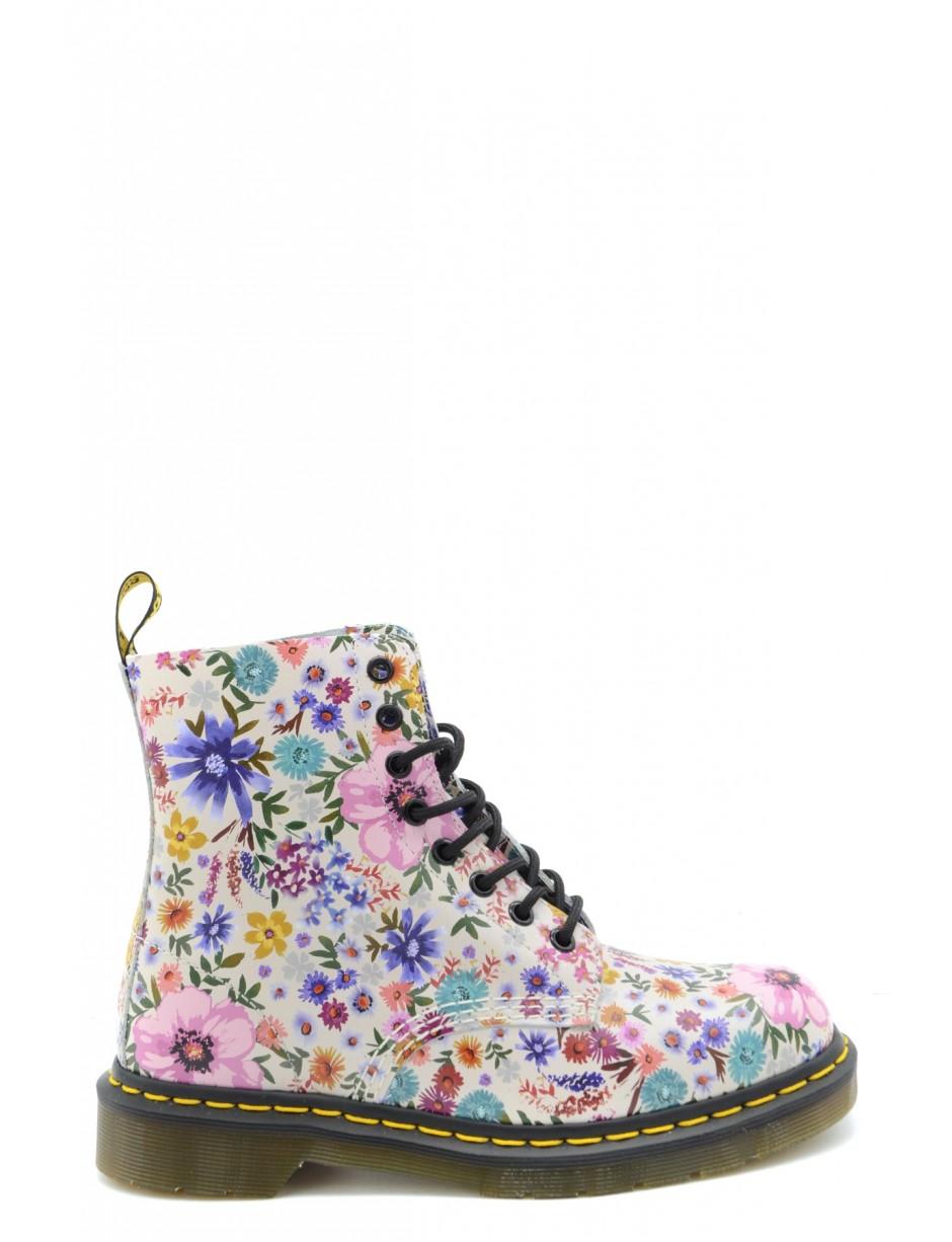 Dr. Martens Floral Boots in Blue | Lyst