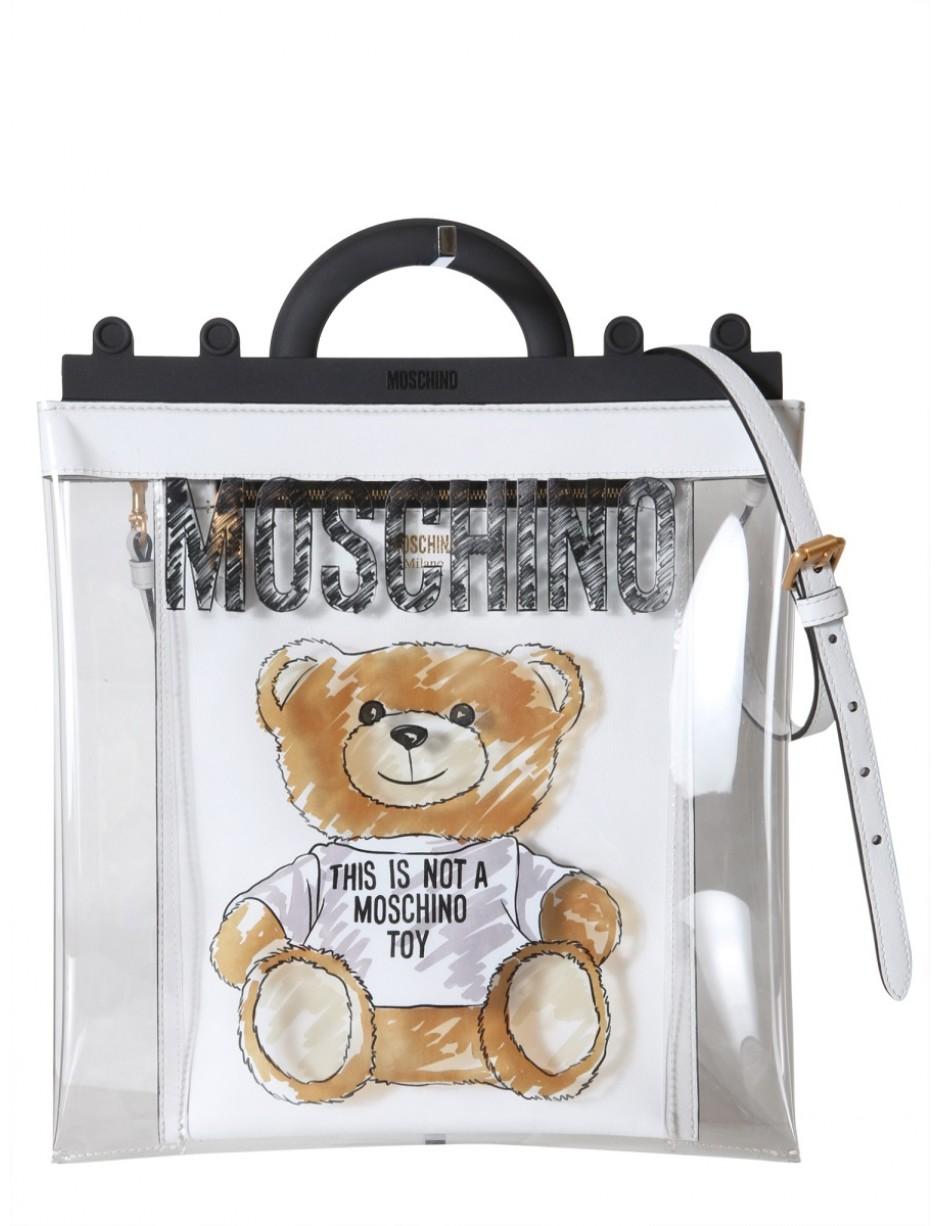 moschino clear tote