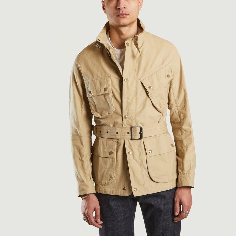 Barbour Cotton International Grid A7 Casual Jacket Beige in Natural for Men  | Lyst