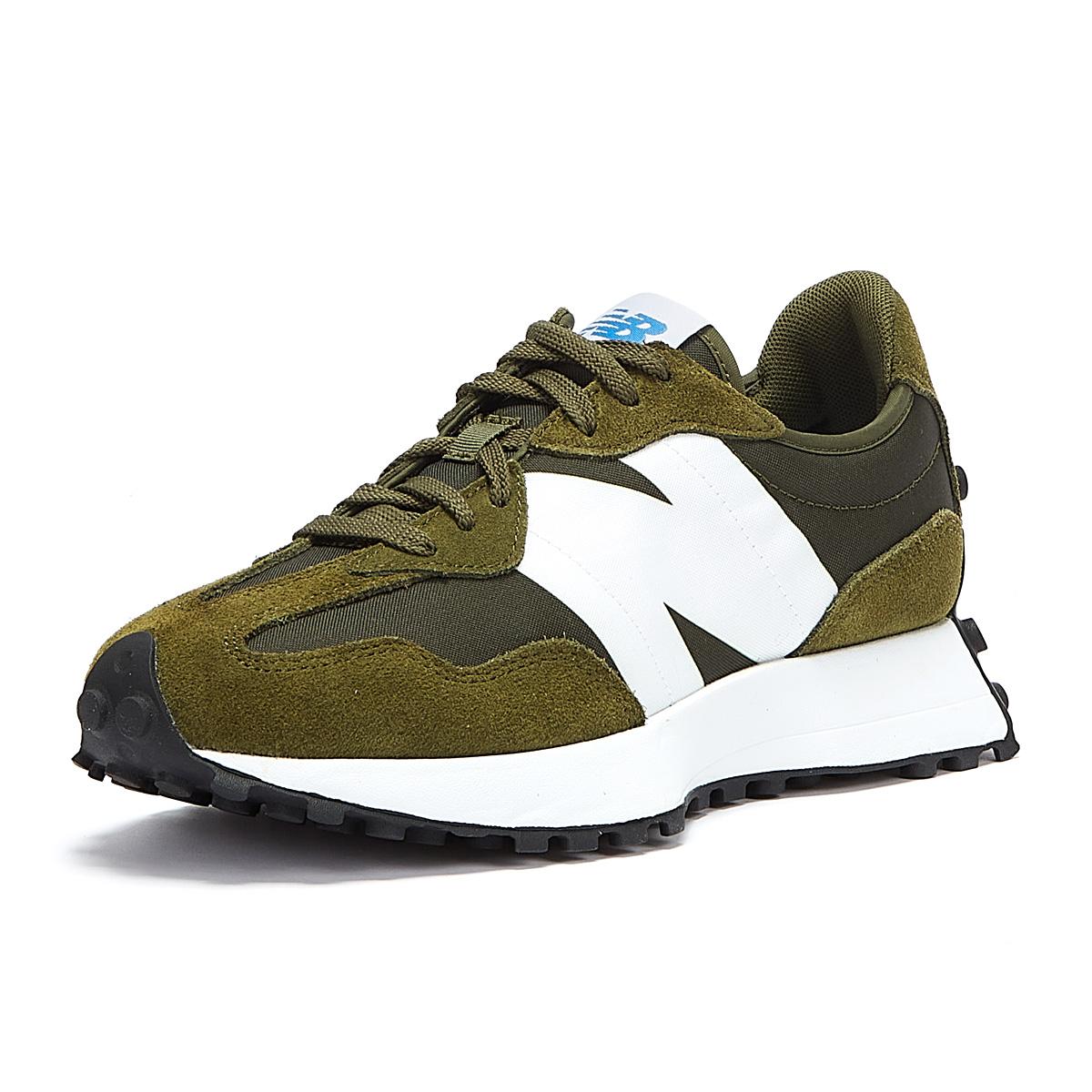 New Balance 327 Khaki Trainers in Green 