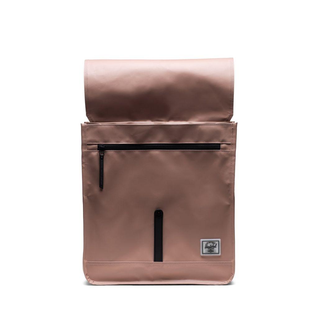 Mens Bags Backpacks Herschel Supply Co Rubber Herschel City Mid-volume Weather Resistant Backpack Ash Rose for Men 
