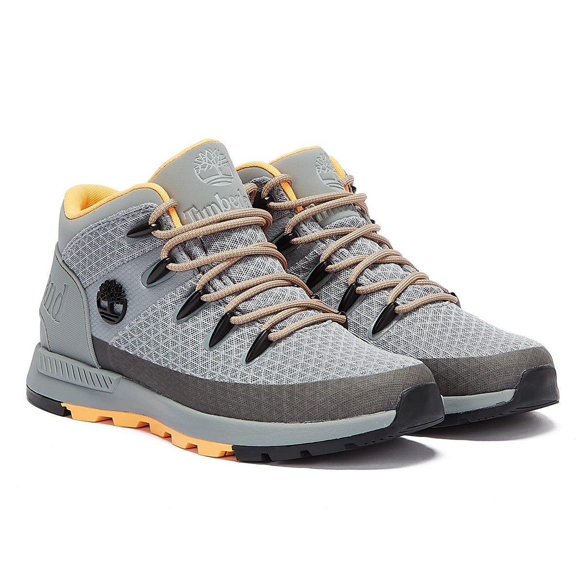 Timberland Sprint Trekker Mid Fabric Boots in Gray for Men | Lyst