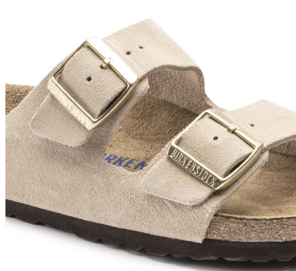 womens suede footbed sandals