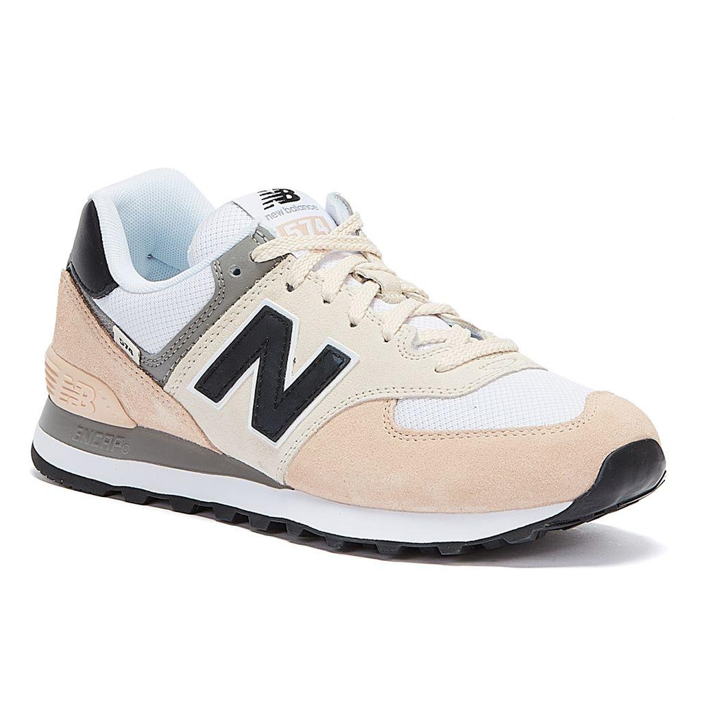 New Balance 574 Rosewater / Black Trainers | Lyst