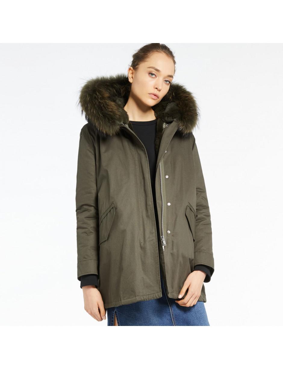 Marella Cotton Anson Parka in Green | Lyst