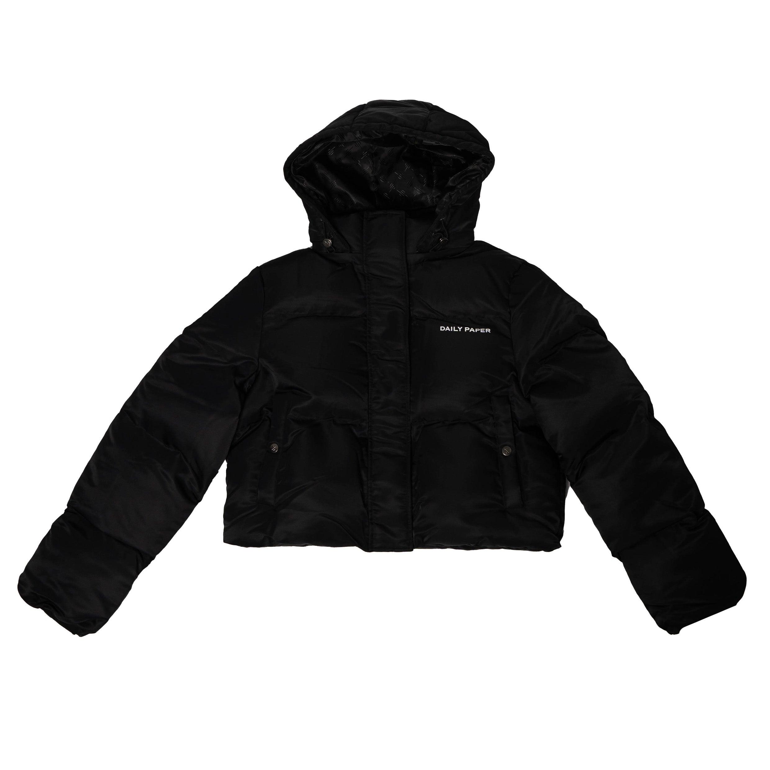 Daily Paper Cropped Puffer Jacket in Black | Lyst Canada