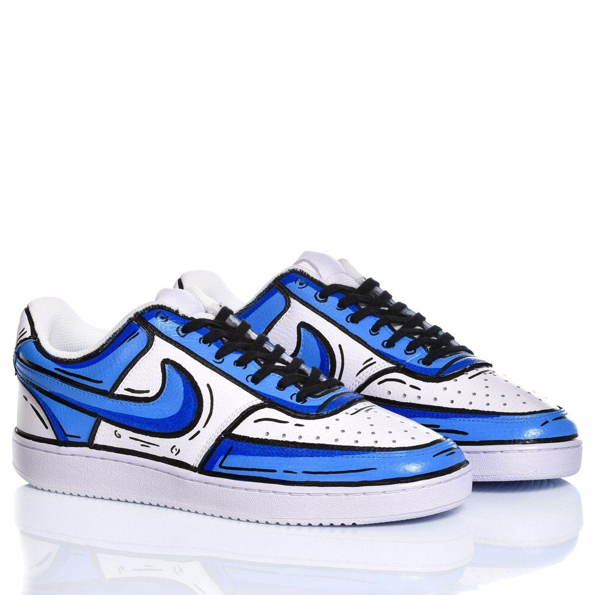 Nike Leather Air Force Light , in White (Blue) for Men - Save 38% | Lyst