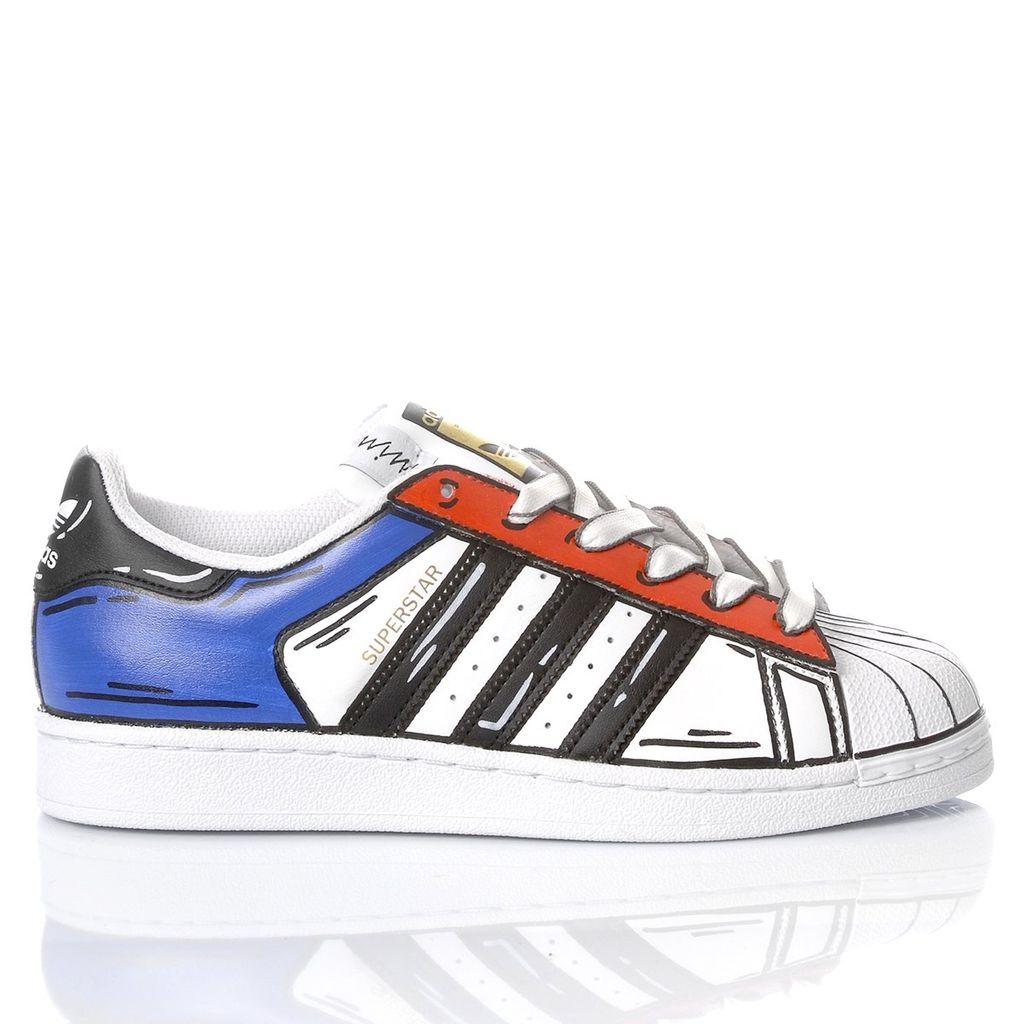 adidas Superstar Blue, Red in Purple for Men | Lyst