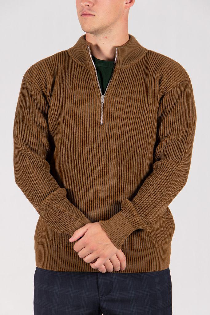 S.N.S. Herning Wool Sweater / Fender S. Zip / Hazel in Brown for Men - Lyst