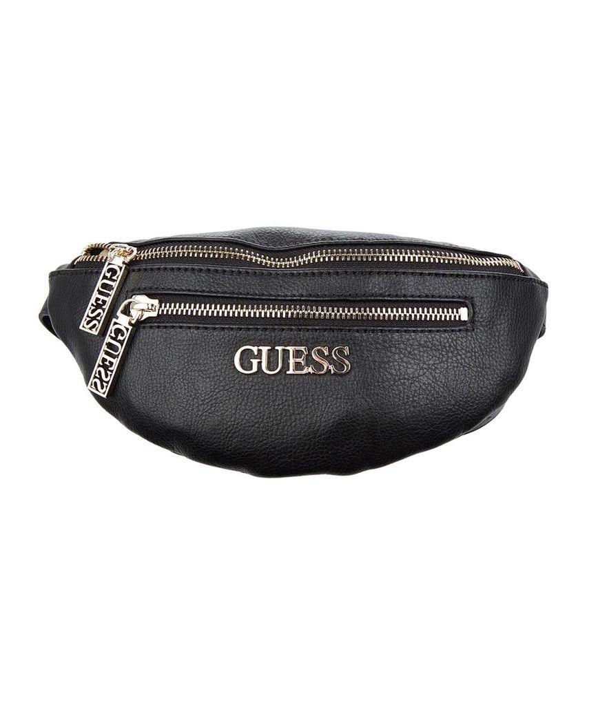 black guess fanny pack