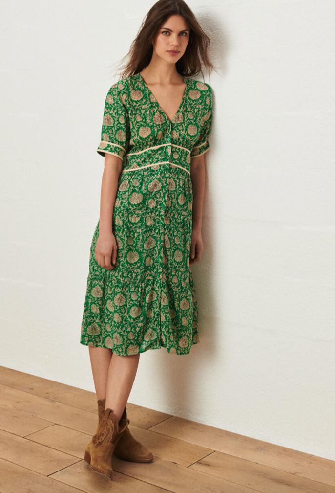 Ba☀sh Plume Dress By in Green | Lyst Canada