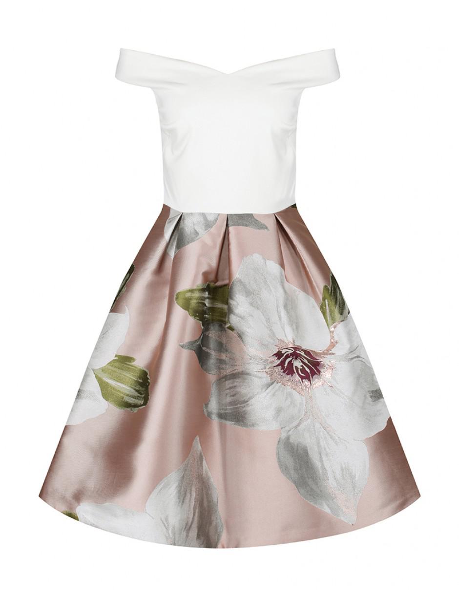 ted baker valtia chatsworth jacquard dress