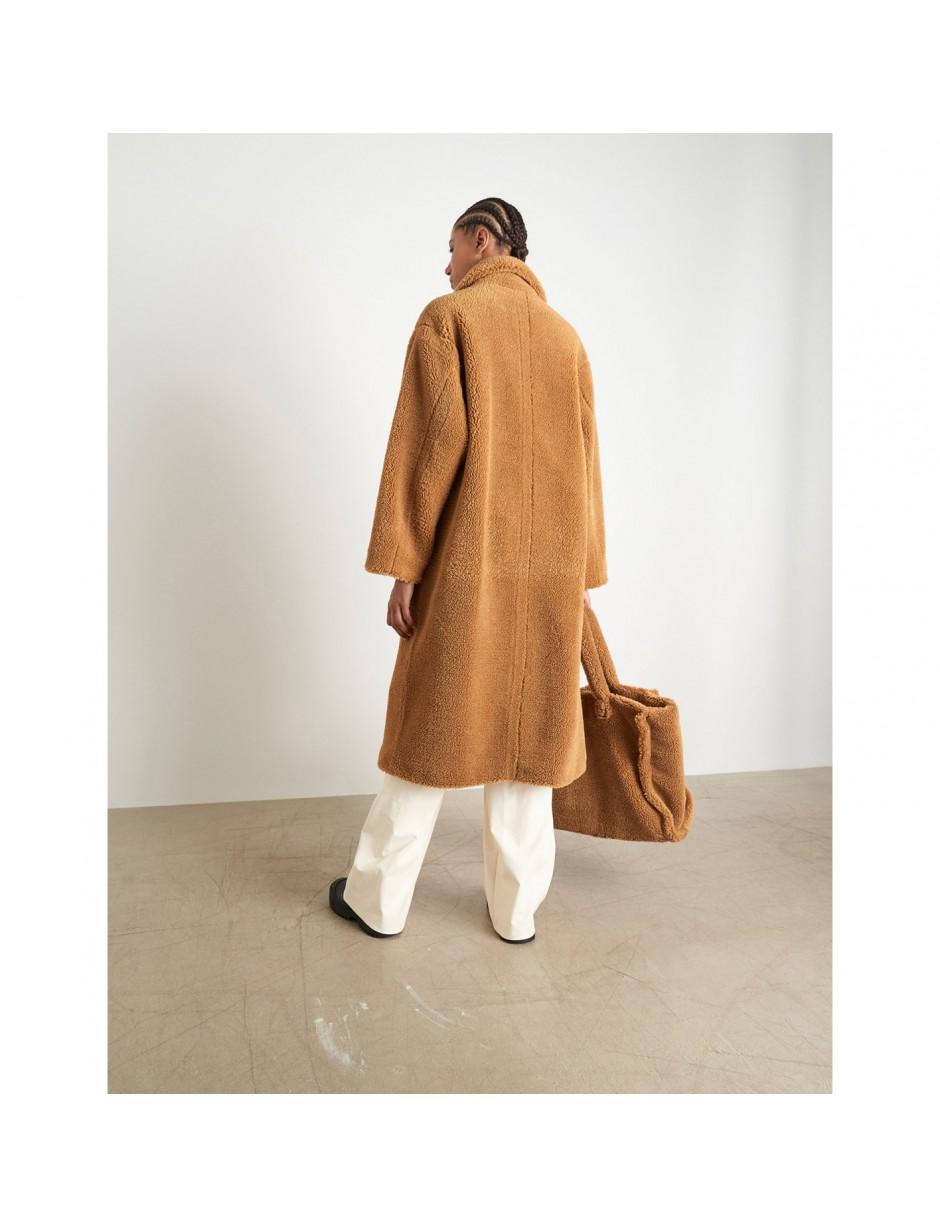 STAND Teddy Coat Maria Nougat in Brown - Lyst