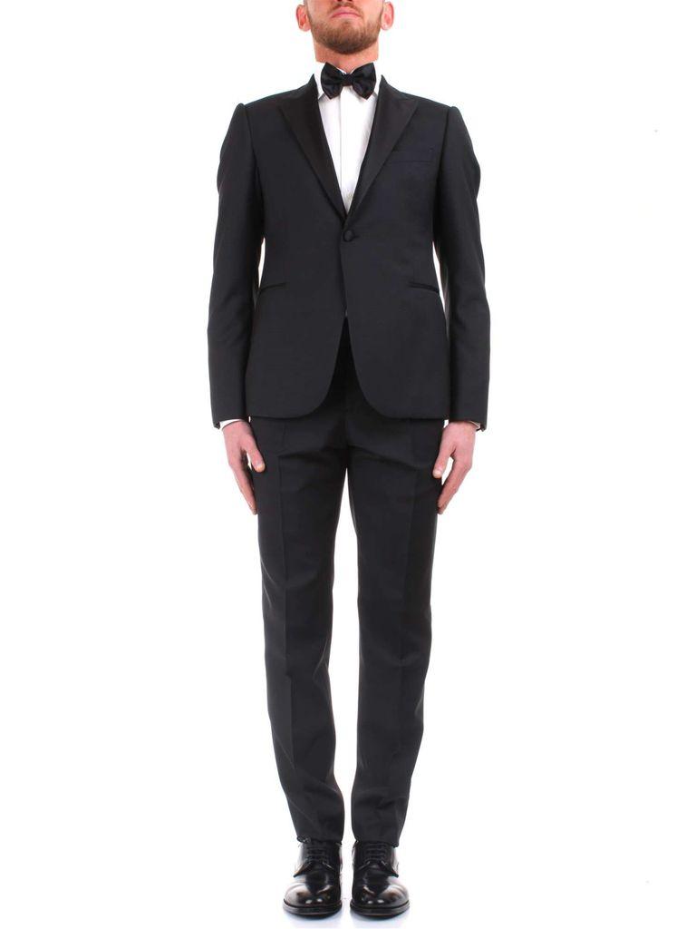 abito nero armani uomo