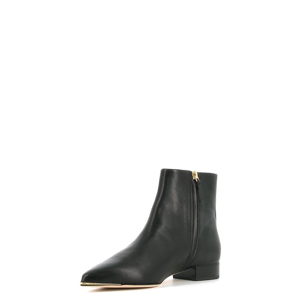 Tory Burch Leather Lila Boots in Black - Lyst