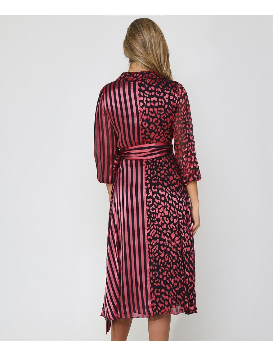 alice and olivia abigail wrap dress