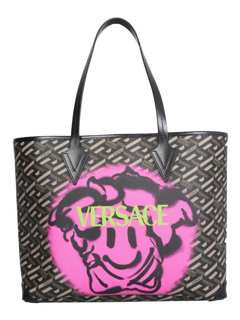 Versace Smile Medusa Shopping Bag | Lyst