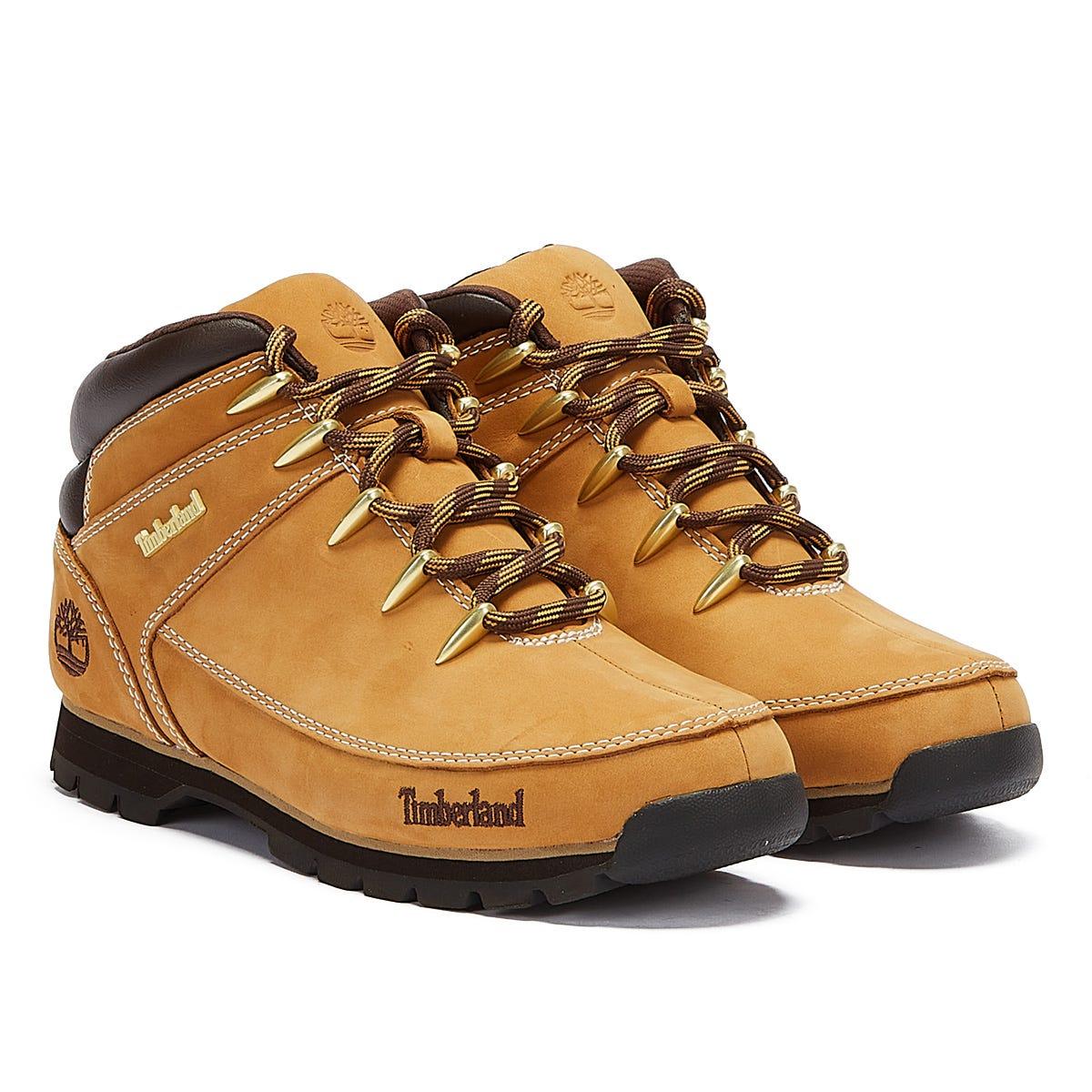console carpenter Mob Timberland Leather Wheat Euro Sprint Hiker Boots in Yellow for Men | Lyst