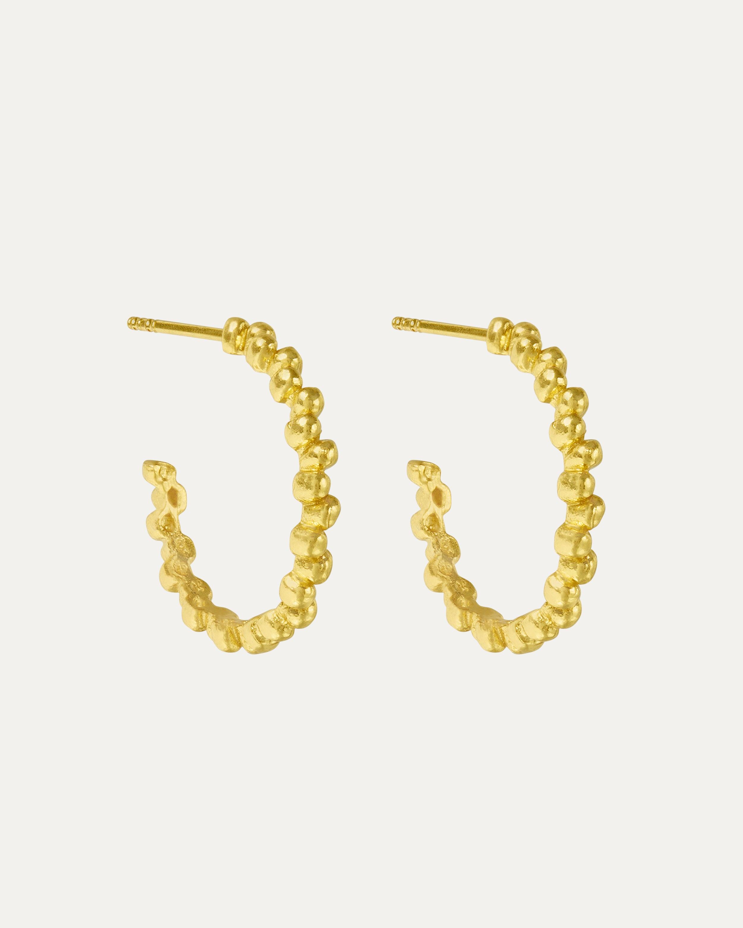 Ottoman Hands Jolene Gold Hoop Earrings in Silver (Metallic) Lyst UK